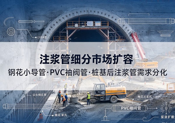 靖州注浆管细分市场扩容，隧道钢花小导管、PVC 袖阀管、桩基后注浆管需求分化